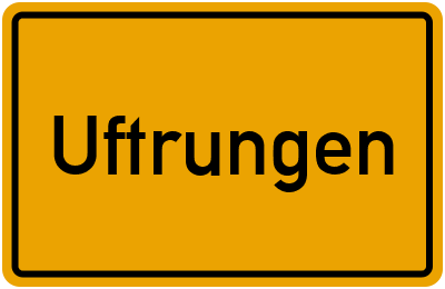 Ortsschild von Gemeinde Uftrungen in Sachsen-Anhalt