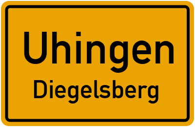 Ortsschild Uhingen Diegelsberg