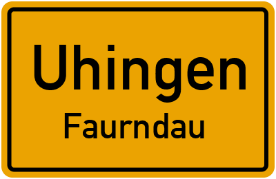 Straßenverzeichnis Uhingen Faurndau