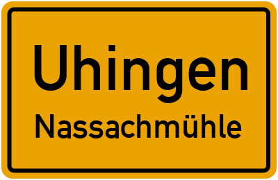Straßenverzeichnis Uhingen Nassachmühle