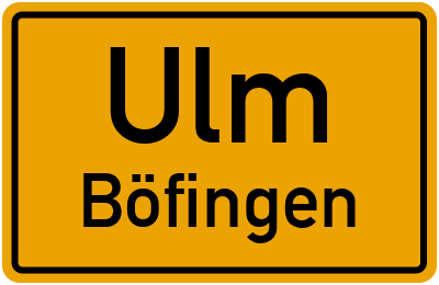 Straßenverzeichnis Ulm Böfingen