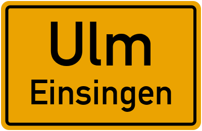 Straßenverzeichnis Ulm Einsingen