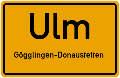 Straßenverzeichnis Ulm Gögglingen-Donaustetten