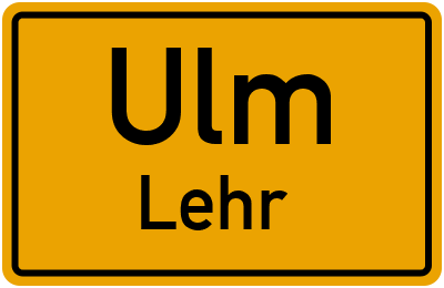 Straßenverzeichnis Ulm Lehr