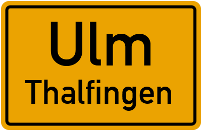 Straßenverzeichnis Ulm Thalfingen