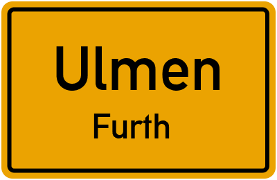 Straßenverzeichnis Ulmen Furth
