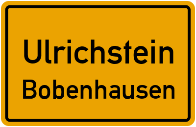Straßenverzeichnis Ulrichstein Bobenhausen