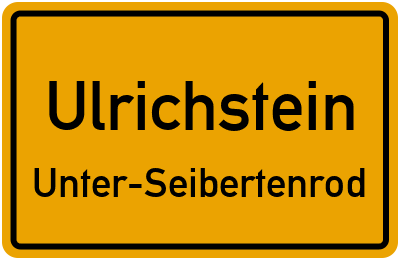 Ortsschild Ulrichstein Unter-Seibertenrod