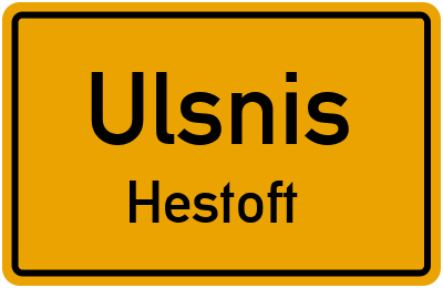 Straßenverzeichnis Ulsnis Hestoft