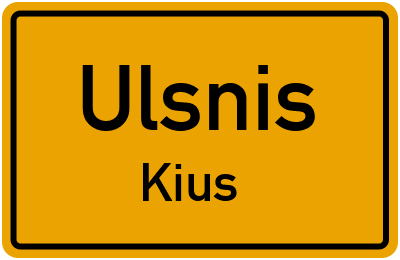 Straßenverzeichnis Ulsnis Kius