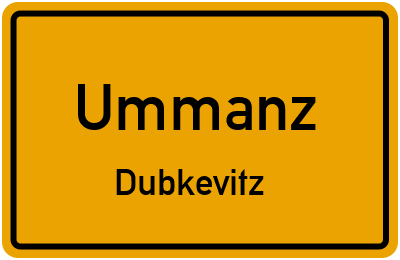 Straßenverzeichnis Ummanz Dubkevitz