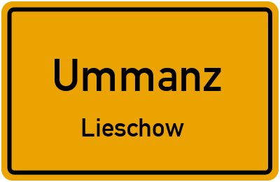 Straßenverzeichnis Ummanz Lieschow