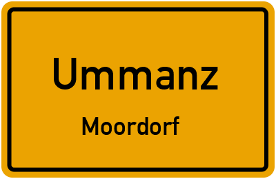 Straßenverzeichnis Ummanz Moordorf