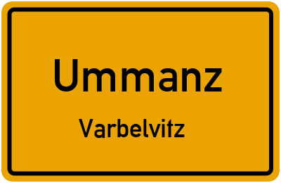 Straßenverzeichnis Ummanz Varbelvitz