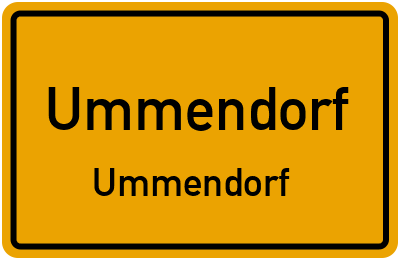 Ortsschild Ummendorf Ummendorf