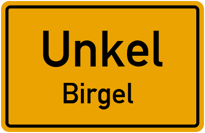 Straßenverzeichnis Unkel Birgel