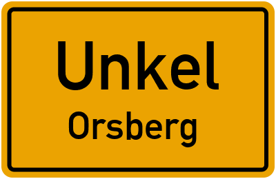 Straßenverzeichnis Unkel Orsberg
