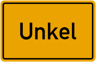 Ortsschild von Stadt Unkel in Rheinland-Pfalz