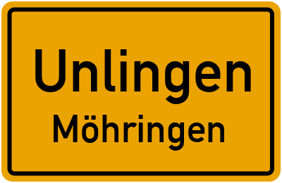 Straßenverzeichnis Unlingen Möhringen