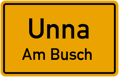Straßenverzeichnis Unna Am Busch