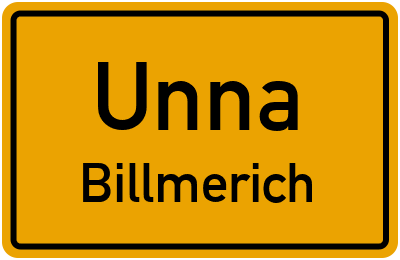 Straßenverzeichnis Unna Billmerich