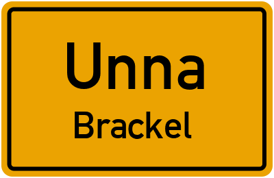 Straßenverzeichnis Unna Brackel