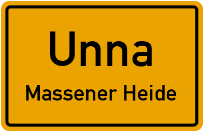 Straßenverzeichnis Unna Massener Heide