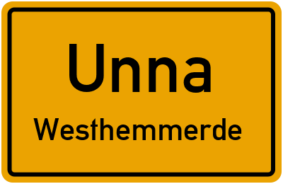 Straßenverzeichnis Unna Westhemmerde