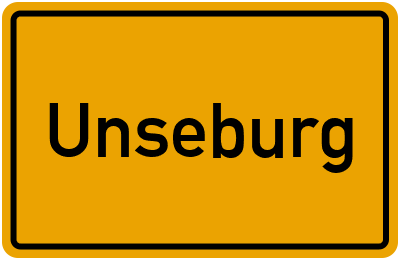Ortsschild von Gemeinde Unseburg in Sachsen-Anhalt