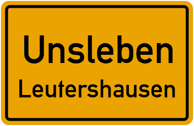 Straßenverzeichnis Unsleben Leutershausen