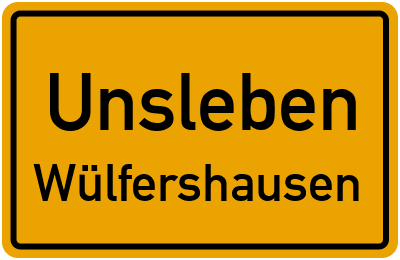 Straßenverzeichnis Unsleben Wülfershausen