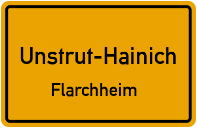 Straßenverzeichnis Unstrut-Hainich Flarchheim