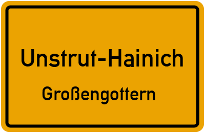 Straßenverzeichnis Unstrut-Hainich Großengottern