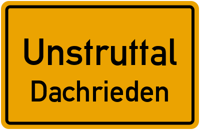 Straßenverzeichnis Unstruttal Dachrieden
