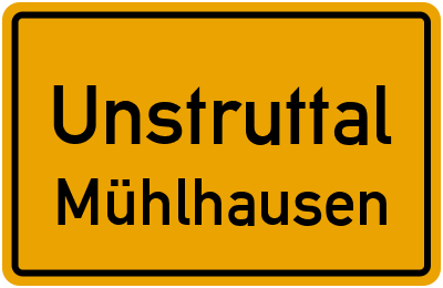 Straßenverzeichnis Unstruttal Mühlhausen