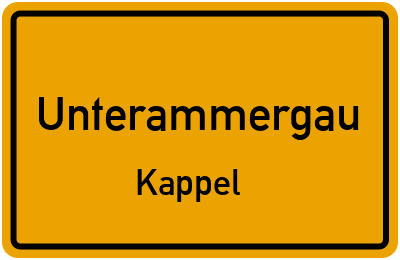 Straßenverzeichnis Unterammergau Kappel