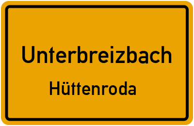 Straßenverzeichnis Unterbreizbach Hüttenroda