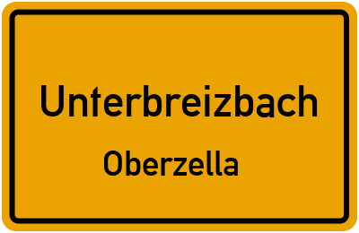 Straßenverzeichnis Unterbreizbach Oberzella