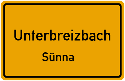 Straßenverzeichnis Unterbreizbach Sünna