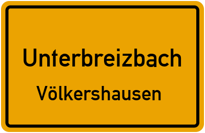 Straßenverzeichnis Unterbreizbach Völkershausen