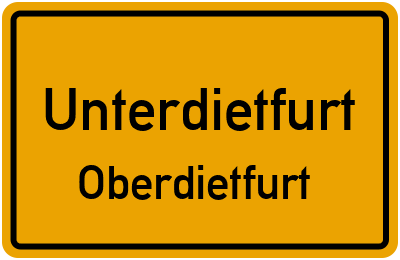 Straßenverzeichnis Unterdietfurt Oberdietfurt