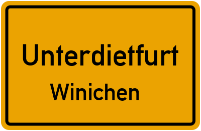 Straßenverzeichnis Unterdietfurt Winichen