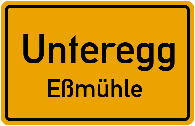 Straßenverzeichnis Unteregg Eßmühle