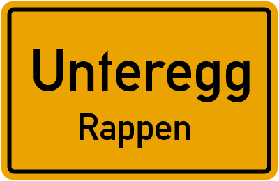 Straßenverzeichnis Unteregg Rappen