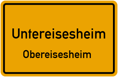 Straßenverzeichnis Untereisesheim Obereisesheim