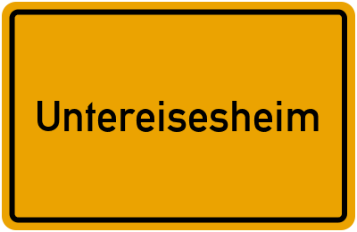 Ortsschild von Gemeinde Untereisesheim in Baden-Württemberg