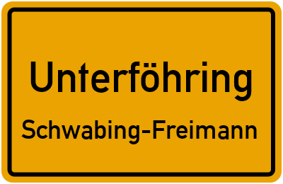 Straßenverzeichnis Unterföhring Schwabing-Freimann