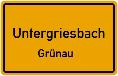 Straßenverzeichnis Untergriesbach Grünau