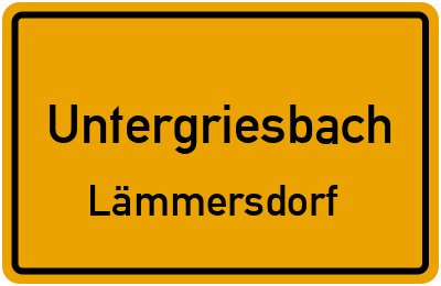 Straßenverzeichnis Untergriesbach Lämmersdorf