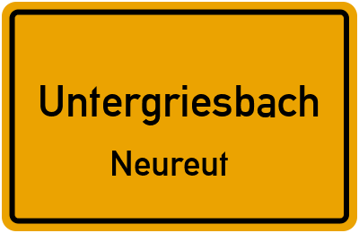 Straßenverzeichnis Untergriesbach Neureut